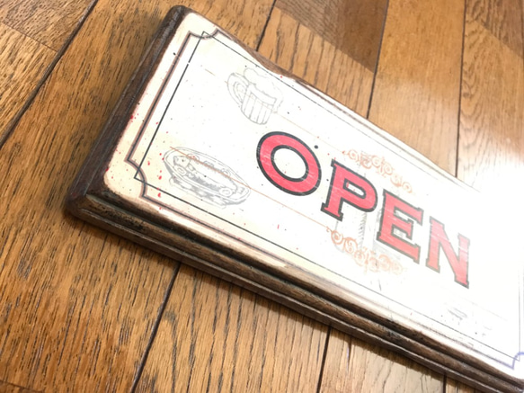 アンティーク風オープンクローズ看板（OPEN-CLOSE SIGN）OPCL-011WW 6枚目の画像