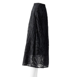 ♡再々入荷♡オパールレース　ペイズリー柄　ロングスカート（ブラック） 5枚目の画像