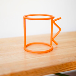 wire cup orange 3枚目の画像
