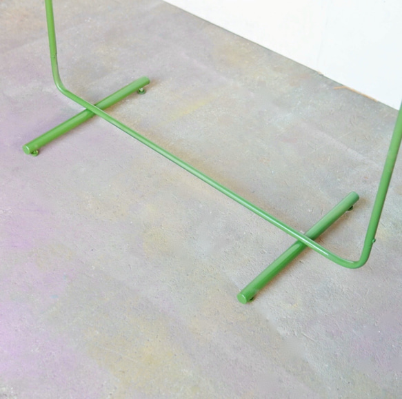 wave pipe hanger rack olive green 3枚目の画像