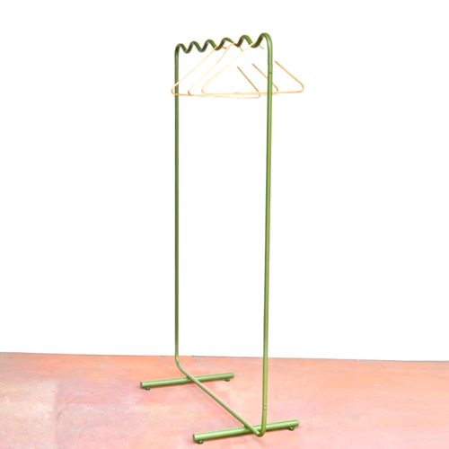 wave pipe hanger rack olive green ハンガーラック CLARO 通販 wave pipe hanger rack olive green ハンガーラック CLARO 通販