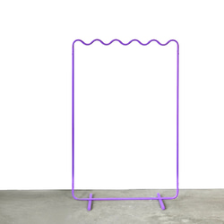 wave pipe hanger rack purple ハンガーラック CLARO 通販