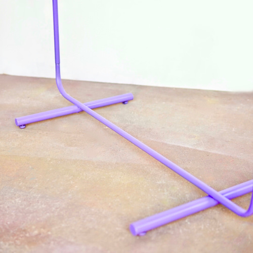 wave pipe hanger rack purple ハンガーラック CLARO 通販