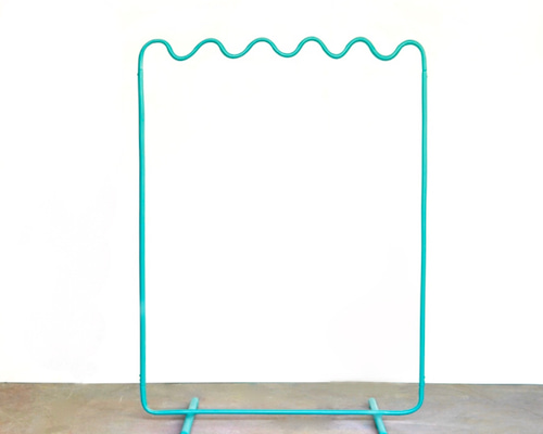 wave pipe hanger rack mint blue ハンガーラック CLARO 通販 wave pipe hanger rack mint blue ハンガーラック CLARO 通販