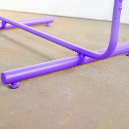 wave pipe hanger rack short purple ハンガーラック CLARO 通販