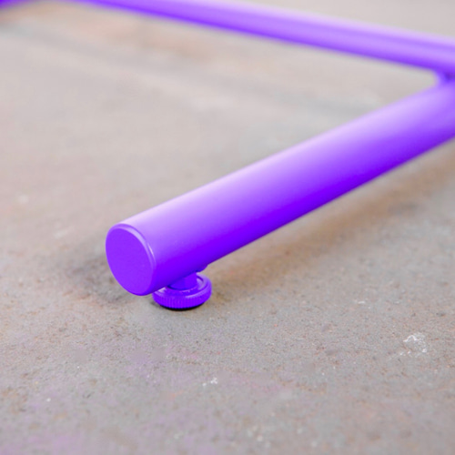 wave pipe hanger rack short purple ハンガーラック CLARO 通販
