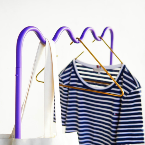 wave pipe hanger rack short purple ハンガーラック CLARO 通販 wave pipe hanger rack short purple ハンガーラック CLARO 通販