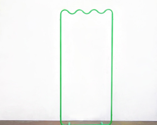 wave pipe hanger rack short light green ハンガーラック CLARO 通販