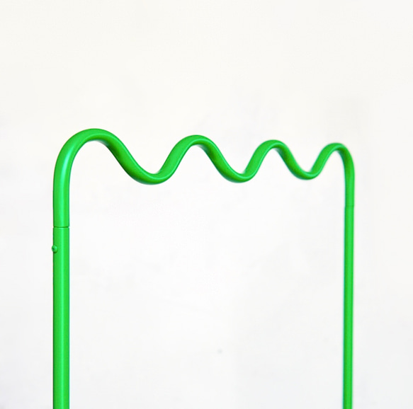 wave pipe hanger rack short light green 3枚目の画像