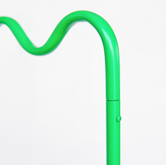 wave pipe hanger rack short light green 4枚目の画像