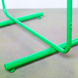 wave pipe hanger rack short light green 5枚目の画像