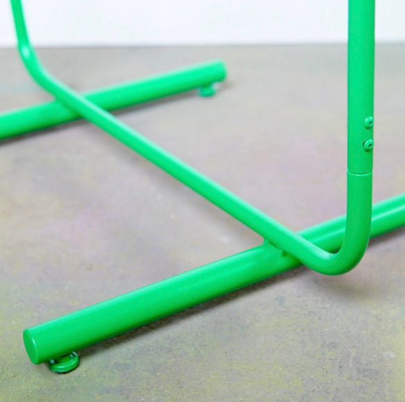 wave pipe hanger rack short light green 5枚目の画像