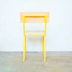 color steel chair yellow 4枚目の画像