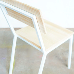 color steel chair white 5枚目の画像