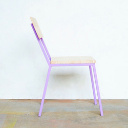 color steel chair purple 2枚目の画像
