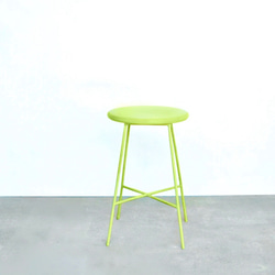 iron color stool  lime green 2枚目の画像