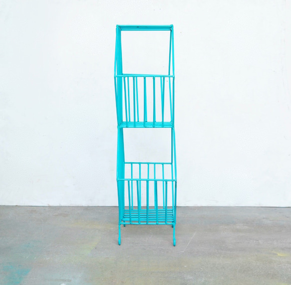 basket shelf tower blue 3枚目の画像