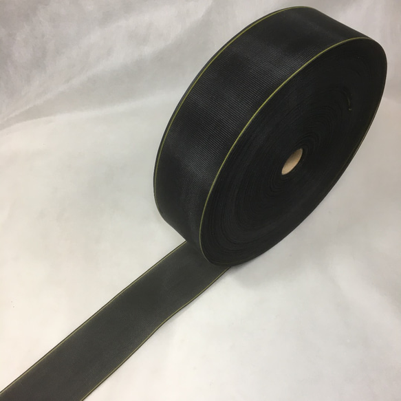 A-12.5 黒カラシラインブラック3m 材料 透け感あり畳ヘリ畳へり