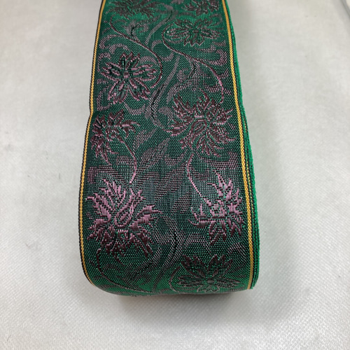 セール品 緑紫高貴華色2m 材料畳へり畳ヘリ畳のへり 畳縁ハンドメイド 