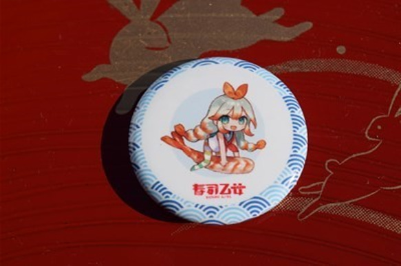 『寿司乙女』　缶バッチ2個セット500円　① 4枚目の画像
