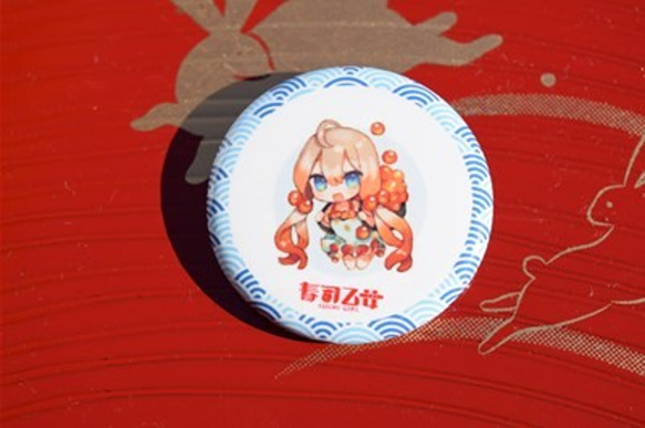 『寿司乙女』　缶バッチ2個セット500円　② 2枚目の画像