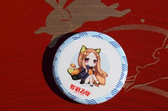 『寿司乙女』　缶バッチ2個セット500円　② 3枚目の画像