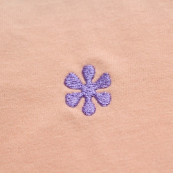 　ＭＺ　ＤＥＳＩＧＮ刺繍 ラブアンドピース　９０CMＴシャツ　色アプリコット 5枚目の画像