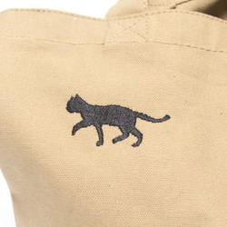 　 MZ刺繍デザイン　怒った猫　トートバッグ（Ｓ） 10枚目の画像