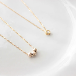 ＜14kgf＞Three besds necklace 4枚目の画像