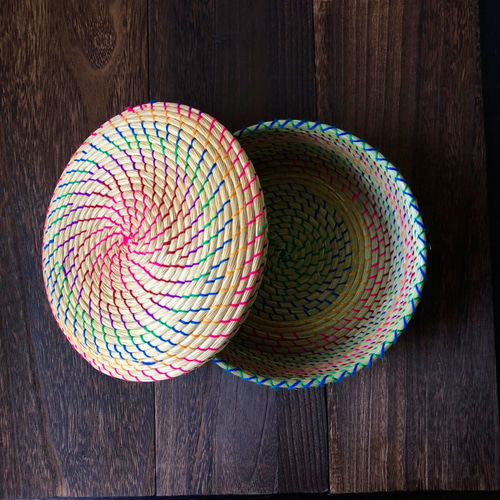 メキシコ バスケット わら製 メキシコ バスケット わら製