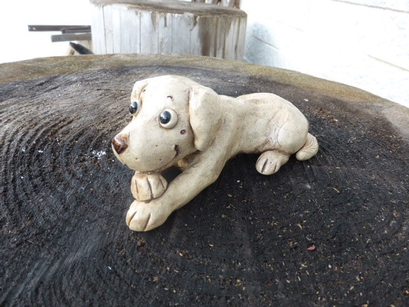 オーダーメイド　愛犬の置物　陶製 3枚目の画像