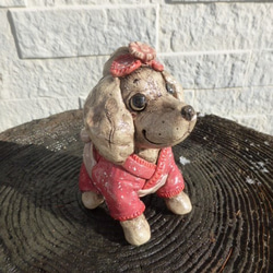 オーダーメイド　愛犬の置物　陶製 4枚目の画像