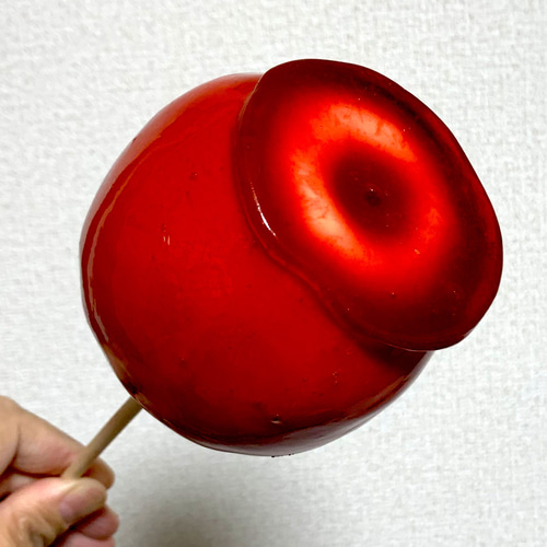 リアルサイズりんご飴 食品サンプル その他インテリア雑貨 ふじたま