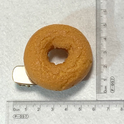 チョコミントドーナツのヘアクリップ　35ｇ　食品サンプル 3枚目の画像
