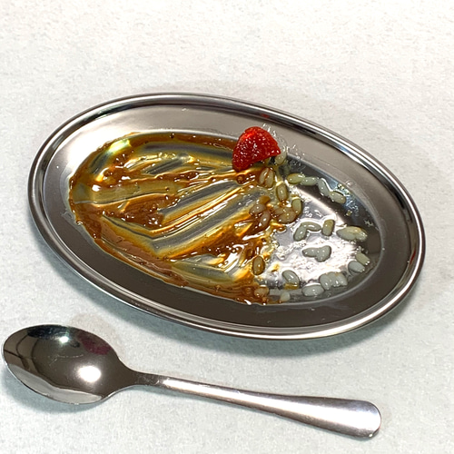 純喫茶くりいま】食べ終わったカレー皿のコイントレー 95g 食品