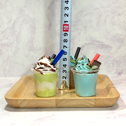 1オンスカップのシェイク　イチゴ　ドリンク　食品サンプル　40ｇ 2枚目の画像