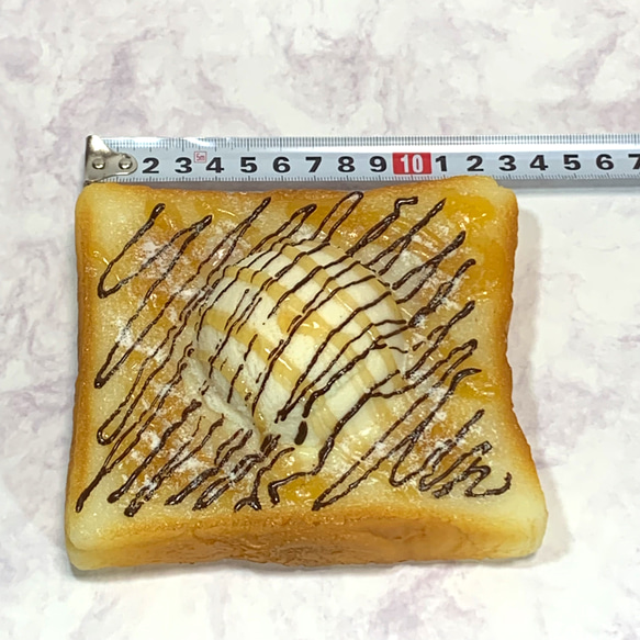 エッグサラダトースト　リアルサイズ　300ｇ　パン　喫茶店　食品サンプル　カフェ　モーニング 6枚目の画像