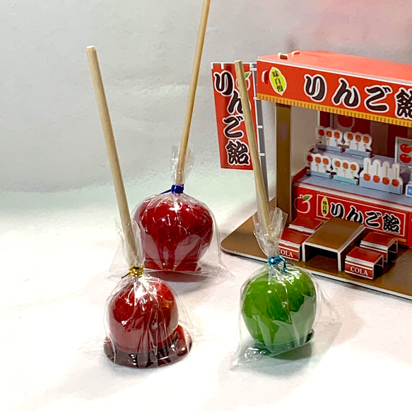 リアルサイズ姫りんご飴　食品サンプル　フェイクフード　かわいい　屋台　お祭り 6枚目の画像