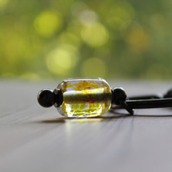 蜻蛉玉のキーホルダー（黄×橙）〈2020-52〉 6枚目の画像