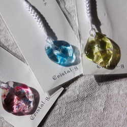 花びらストラップ〈墨流〉2021-01 1枚目の画像