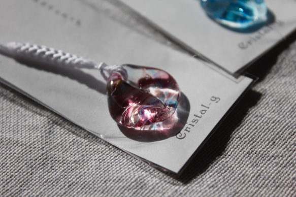 花びらストラップ〈墨流〉2021-01 8枚目の画像