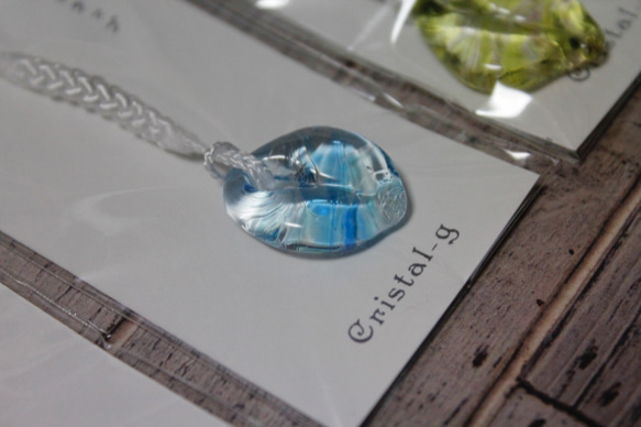 花びらストラップ〈墨流〉2021-01 4枚目の画像