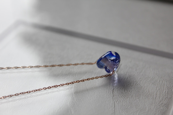 蜻蛉玉のK18ネックレス〈2019-57〉 5枚目の画像