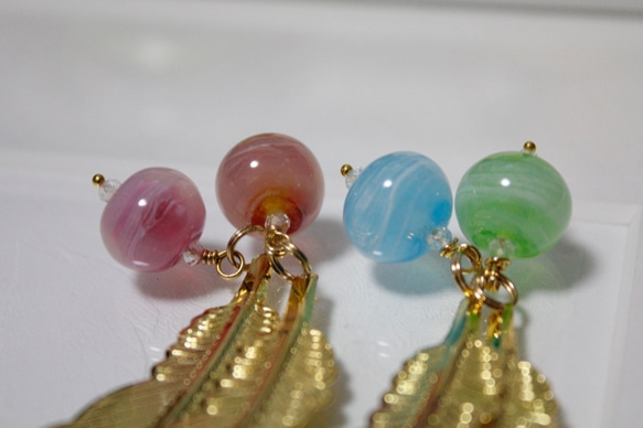 蜻蛉玉のしおり（羽根）2020-24 6枚目の画像