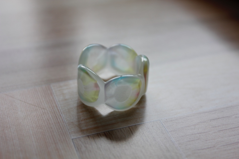 蜻蛉玉の指輪＊虹〈2020-41〉