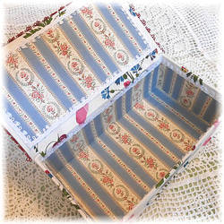 フランス・アンティーク生地のカルトナージュ 2枚目の画像