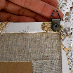 『不思議の国のアリス』のファブリックパネル（カルトナージュ×シャドーBOXデコパージュ） 4枚目の画像