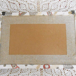 『不思議の国のアリス』のファブリックパネル（カルトナージュ×シャドーBOXデコパージュ） 5枚目の画像