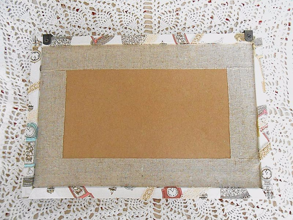 『不思議の国のアリス』のファブリックパネル（カルトナージュ×シャドーBOXデコパージュ） 5枚目の画像