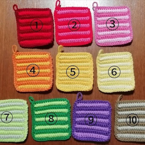 2個選べる アクリルたわし 四角 その他キッチン小物 ひろ鎌倉